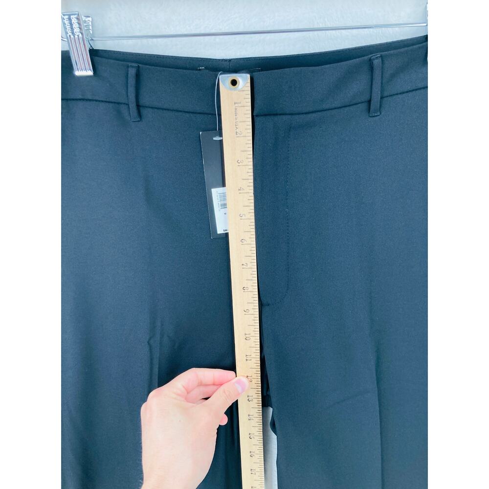 Banana Republic Pants Womens 12 Sculpted Stretch Pleated Black Trousers New Flaw - Picture 6 of 14